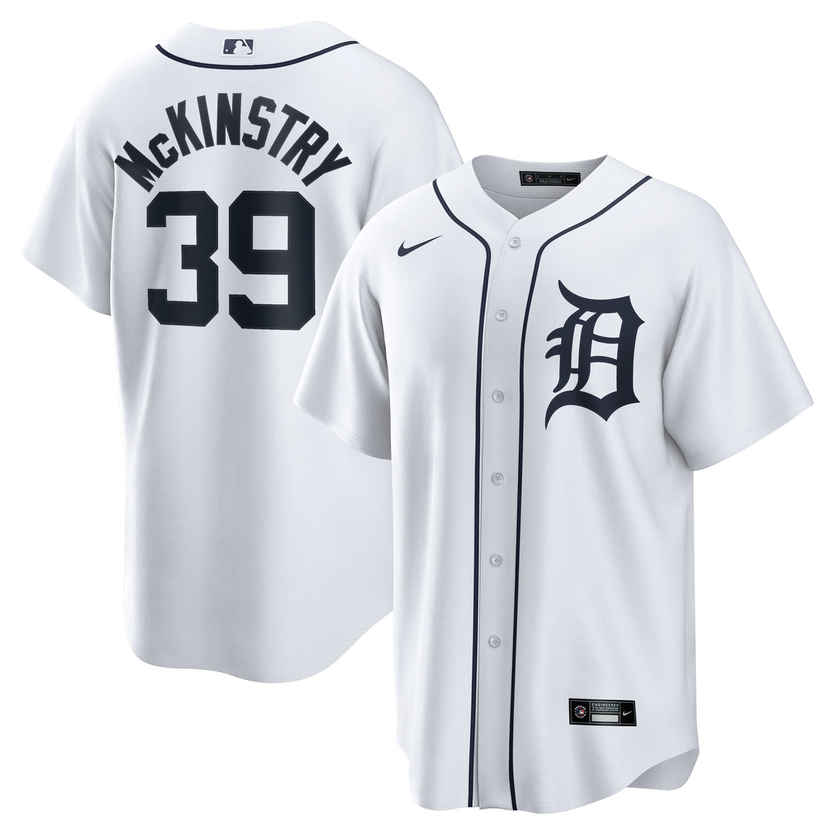 Men's Detroit Tigers Zach McKinstry Nike White Home Replica Jersey