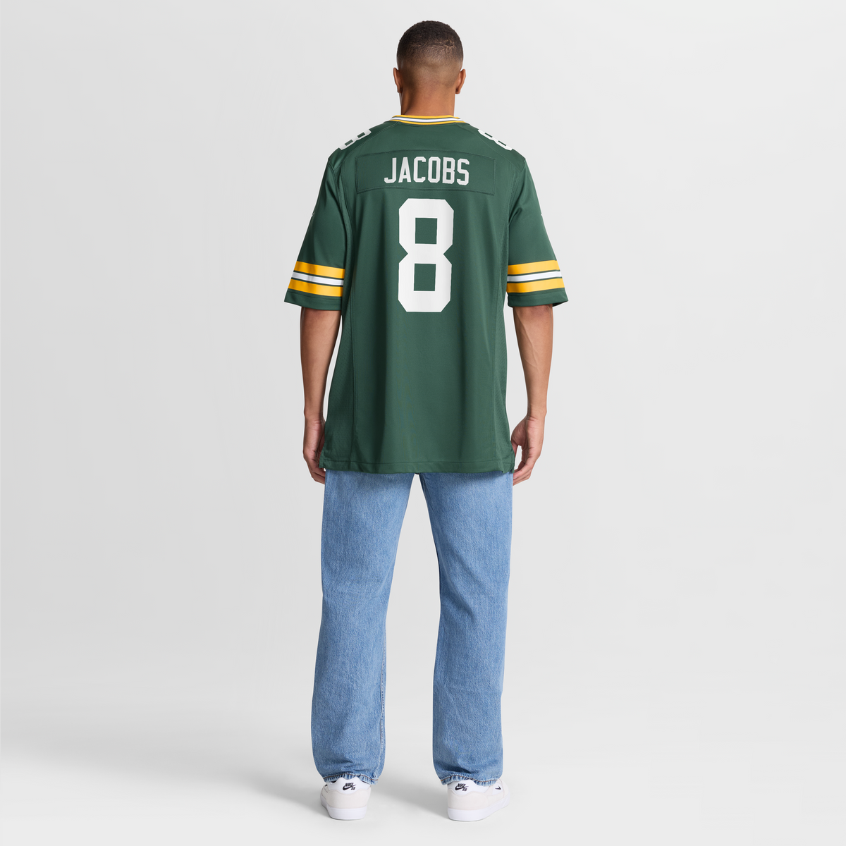 Men's Green Bay Packers Josh Jacobs Nike Green Team Game Jersey