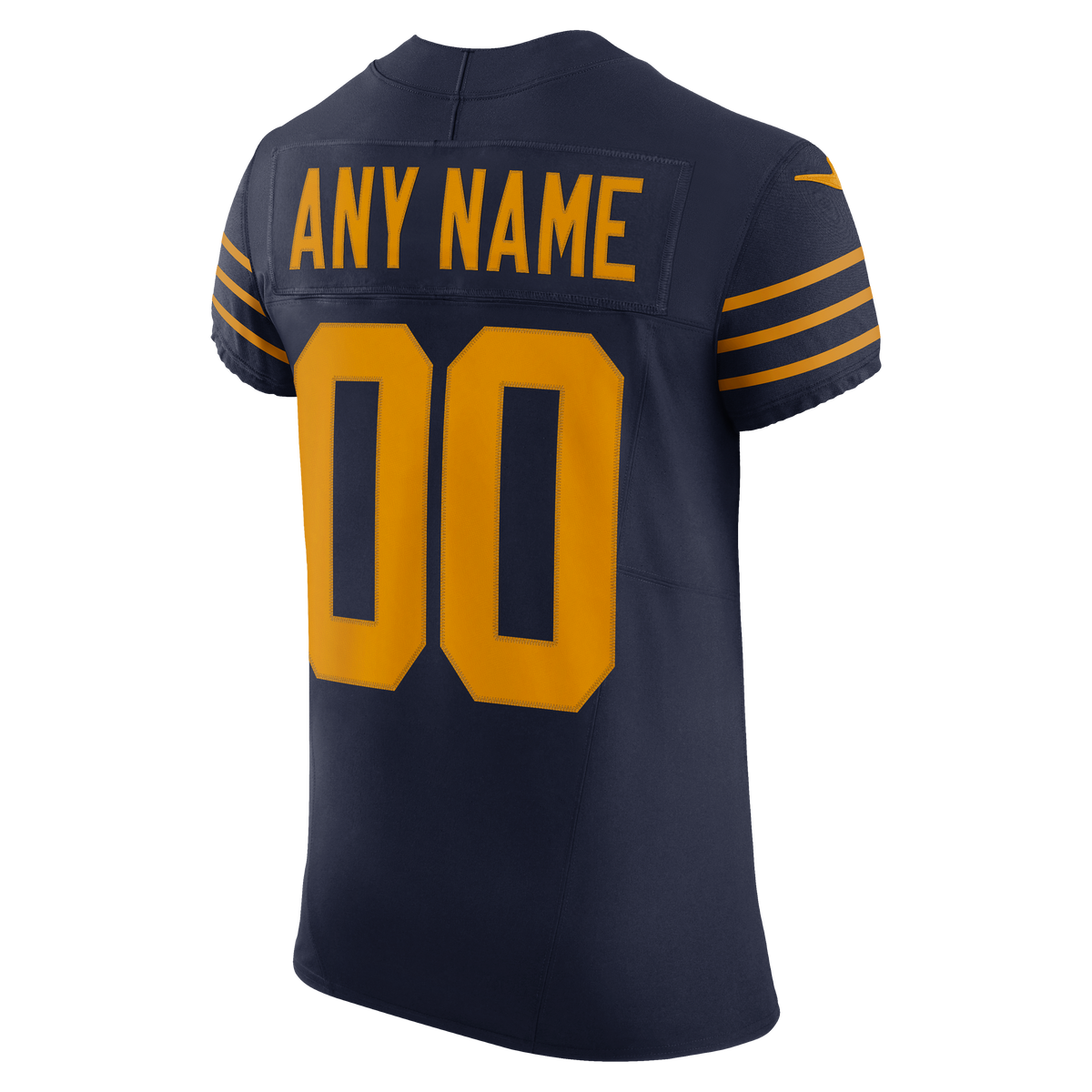 Men's Green Bay Packers Nike Navy Alternate Vapor F.U.S.E. Elite Custom Jersey