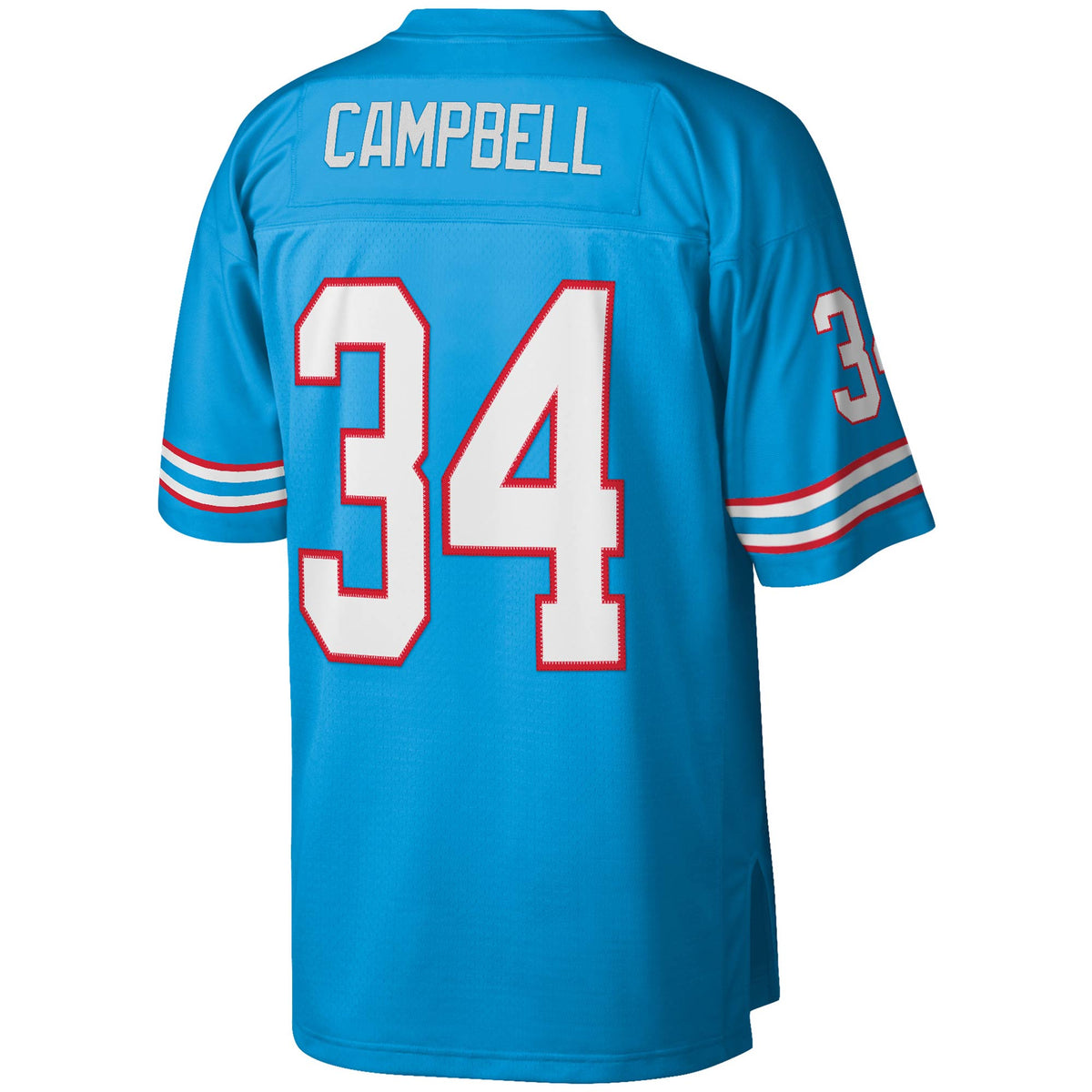 Men's Houston Oilers Earl Campbell Mitchell & Ness Light Blue Legacy Replica Jersey