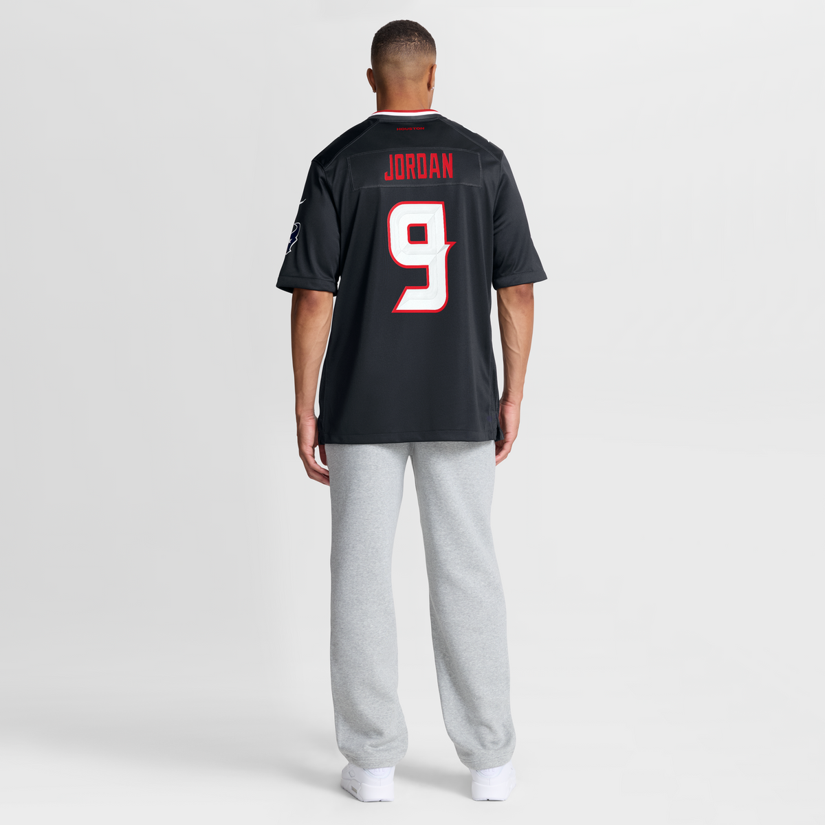 Men's Houston Texans Brevin Jordan Nike Navy Team Game Jersey