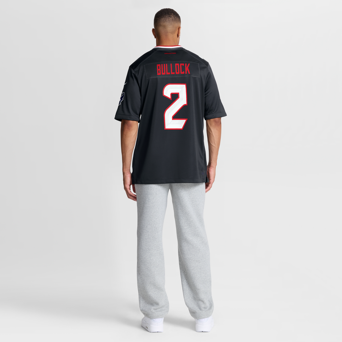 Men's Houston Texans Calen Bullock Nike Navy Team Game Jersey