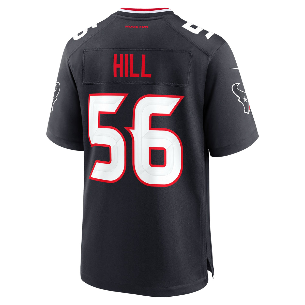 Men's Houston Texans Jamal Hill Nike Navy Team Game Jersey