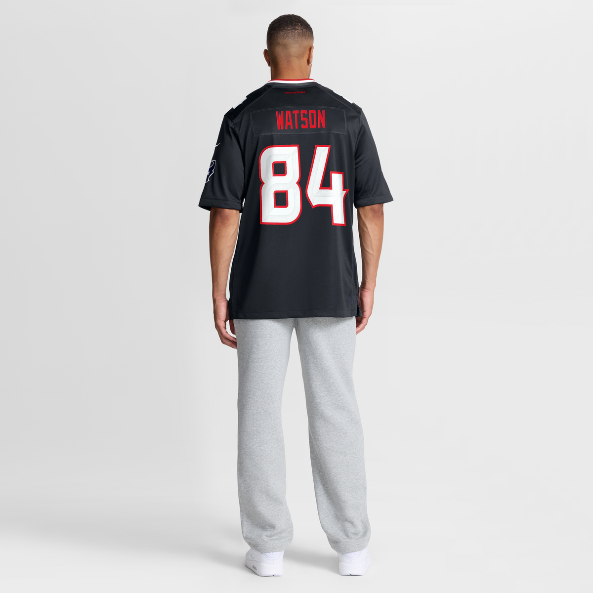 Men's Houston Texans Justin Watson Nike Navy Team Game Jersey