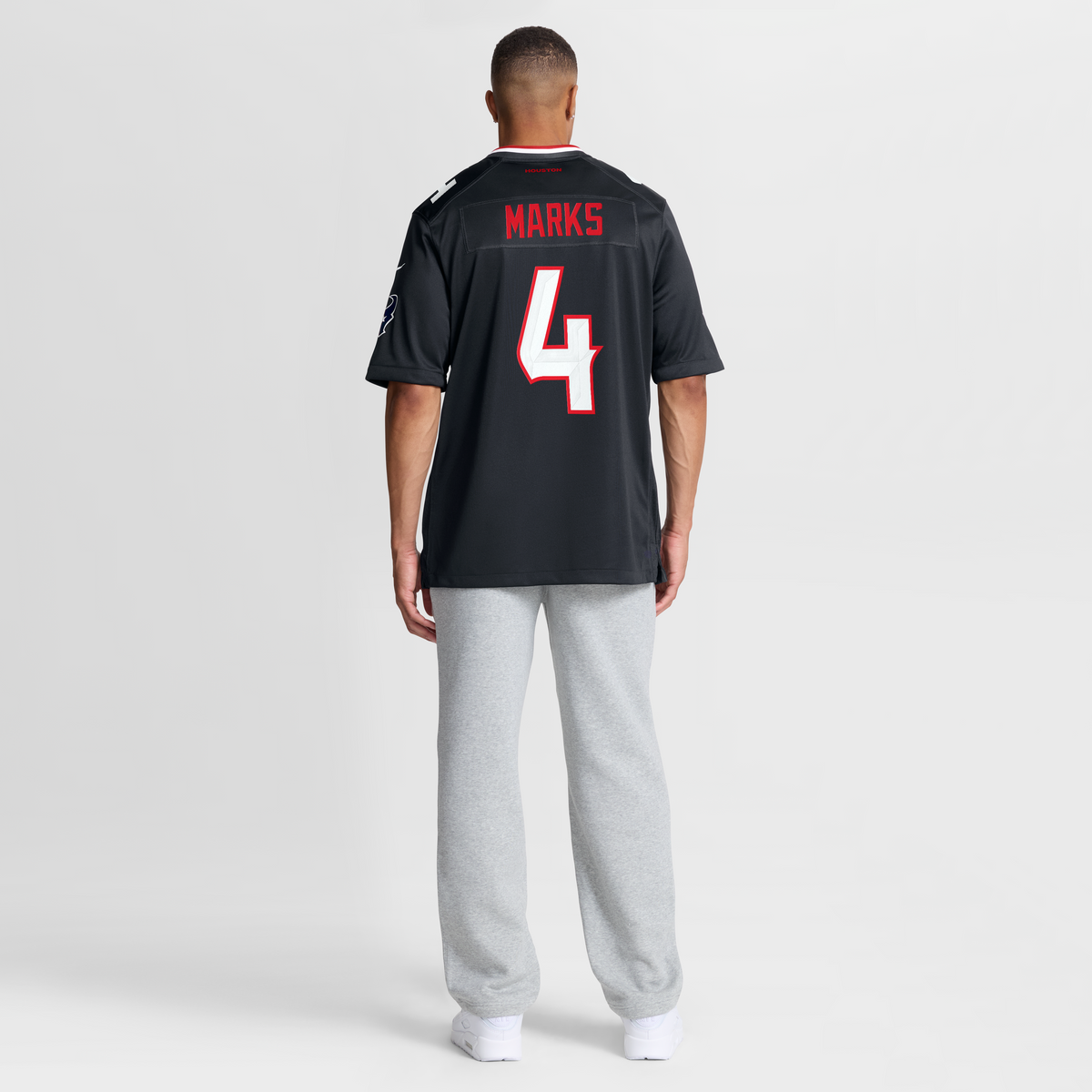 Men's Houston Texans Woody Marks Nike Navy Team Game Jersey