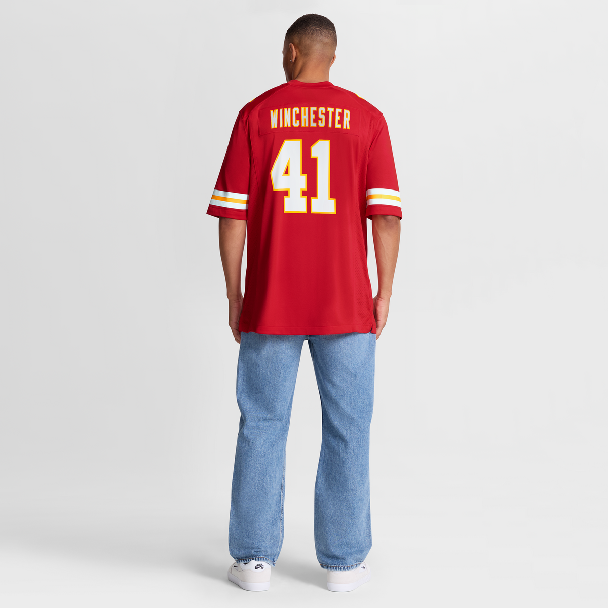 Men's Kansas City Chiefs James Winchester Nike Red Game Jersey