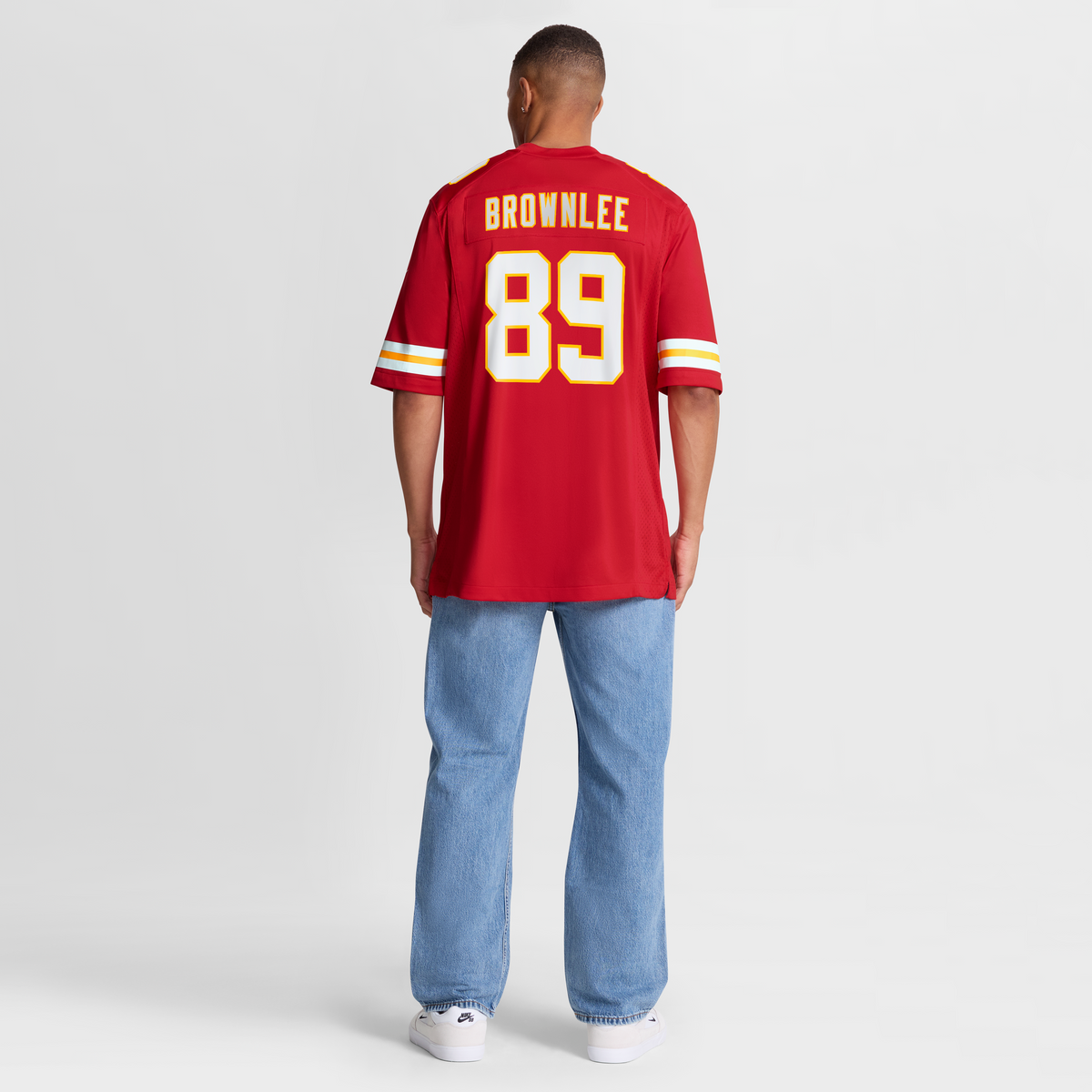 Men's Kansas City Chiefs Jason Brownlee Nike Red Team Game Jersey
