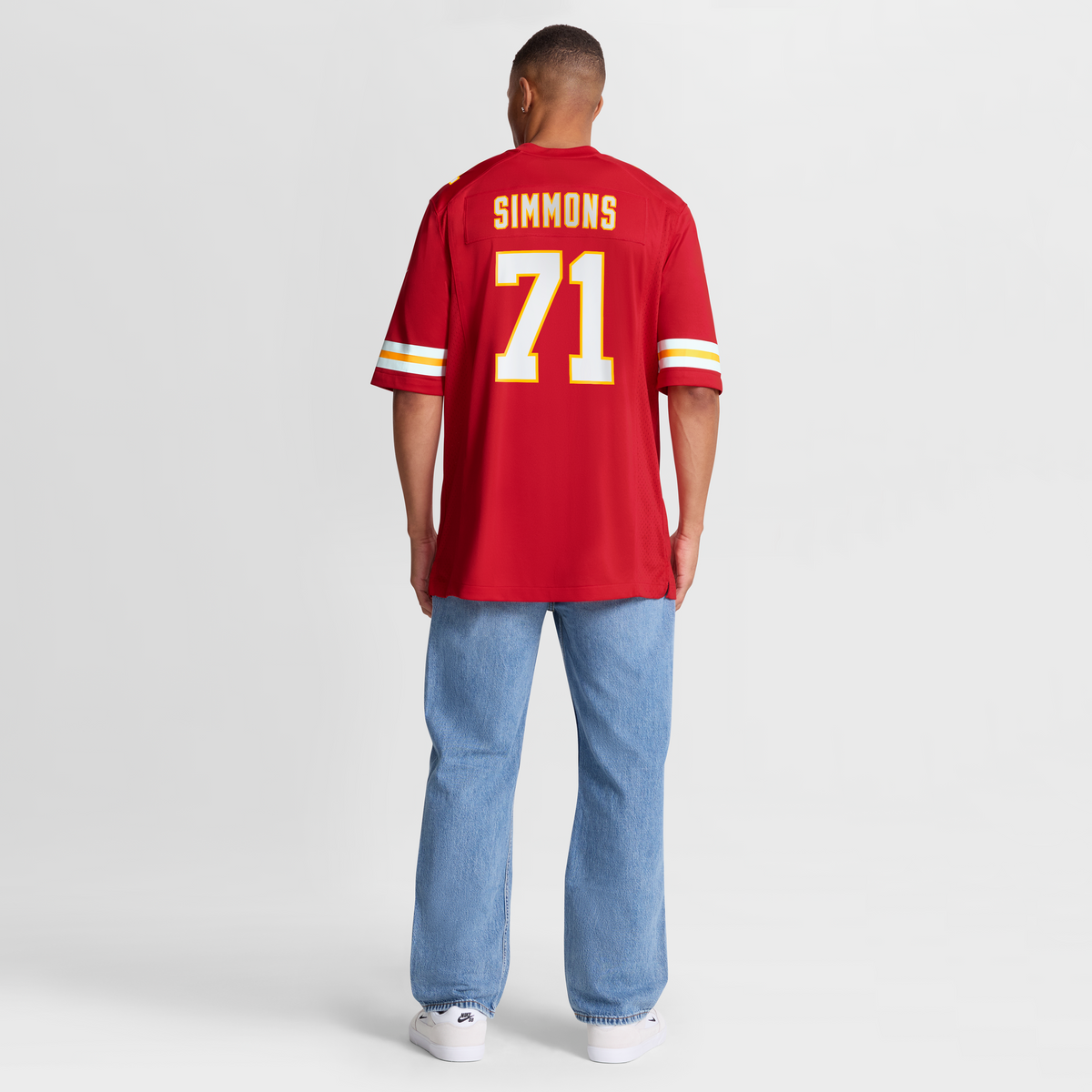 Men's Kansas City Chiefs Josh Simmons Nike Red Game Jersey