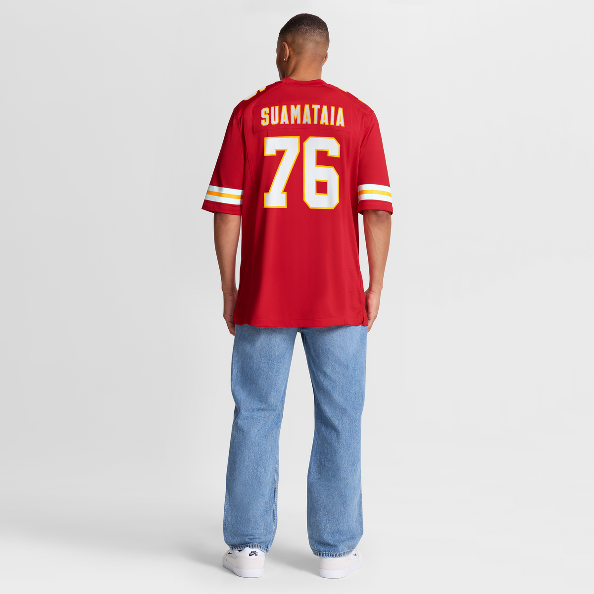 Men's Kansas City Chiefs Kingsley Suamataia Nike Red Game Jersey