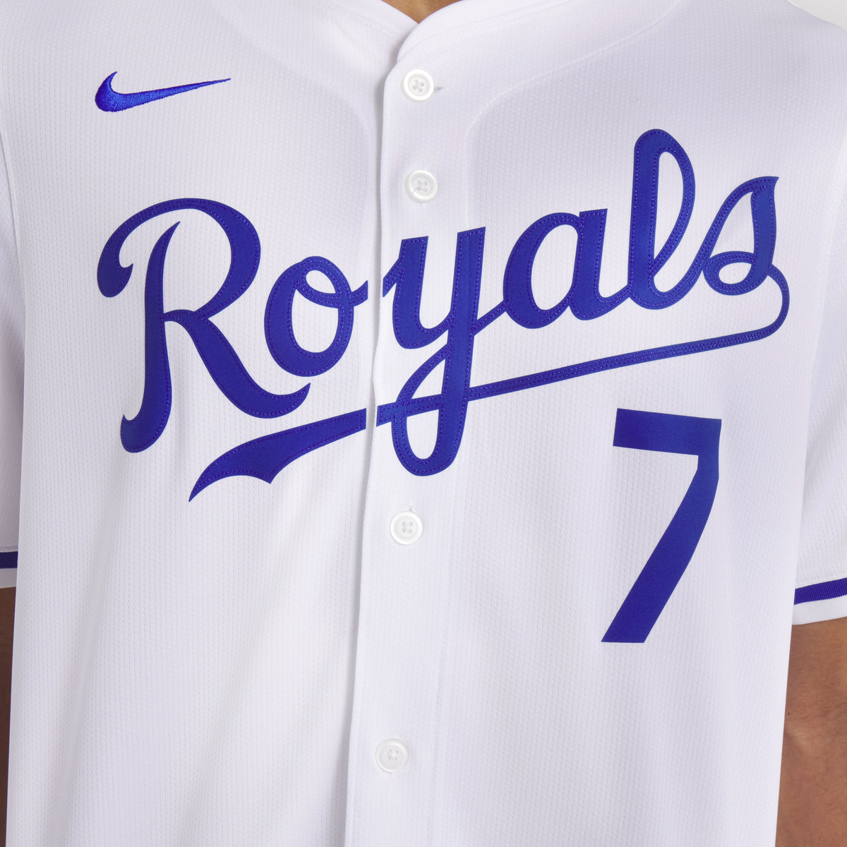Men's Kansas City Royals Bobby Witt Jr. Nike White Home Limited Player Jersey