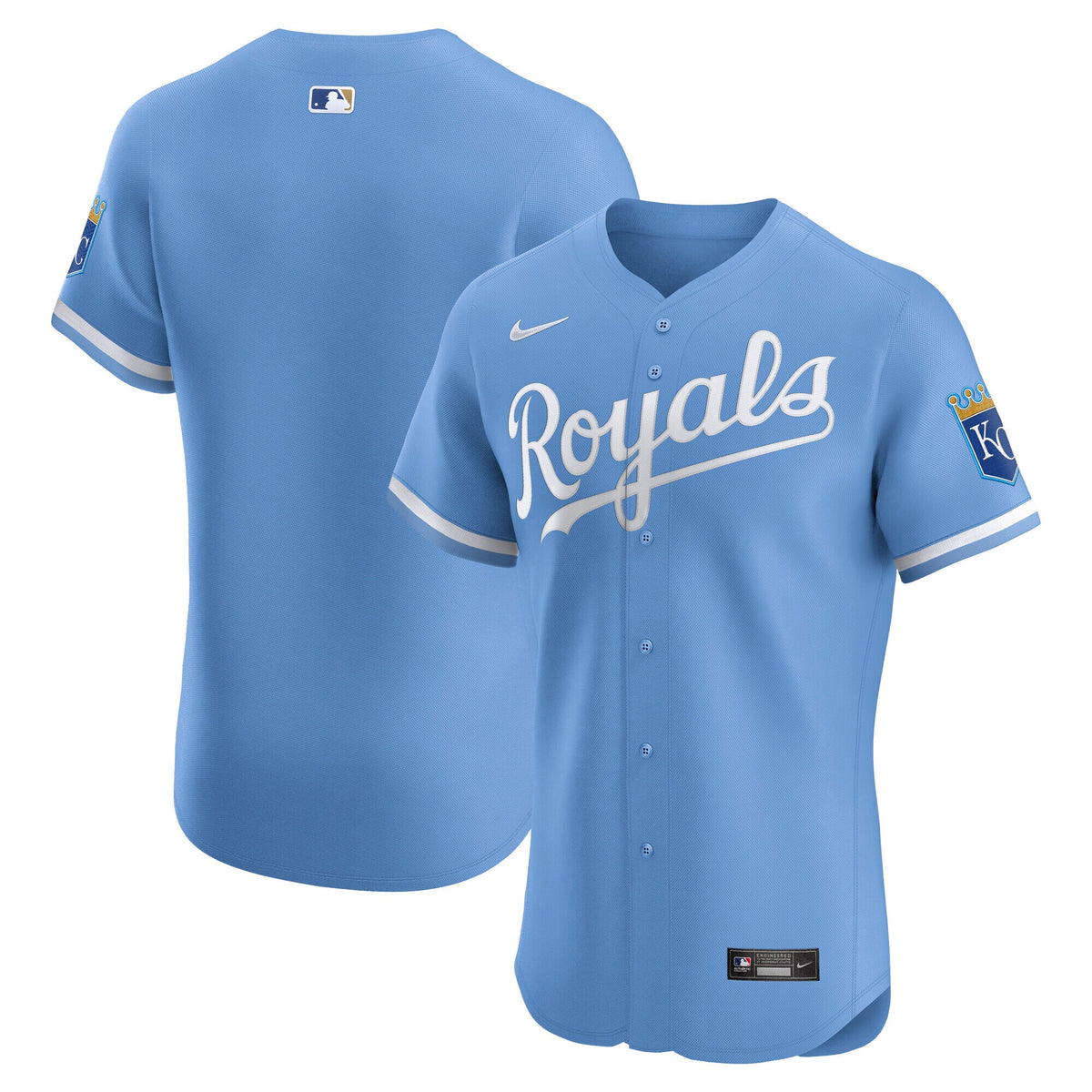 Men's Kansas City Royals Nike Light Blue Alternate Elite Jersey