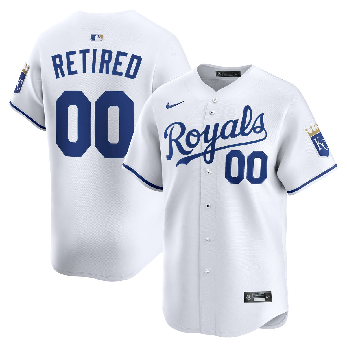 Men's Kansas City Royals Nike White Home Limited Pick-A-Player Retired Roster Jersey