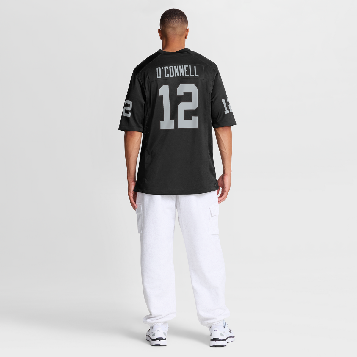 Men's Las Vegas Raiders Aidan O&'Connell Nike Black Team Game Jersey