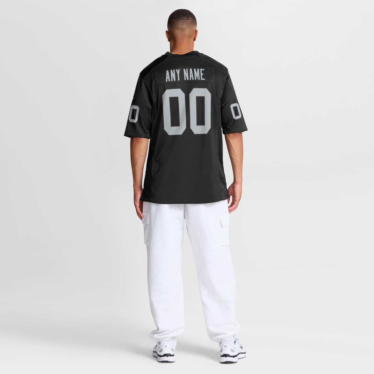 Men's Las Vegas Raiders Nike Black Custom Game Jersey