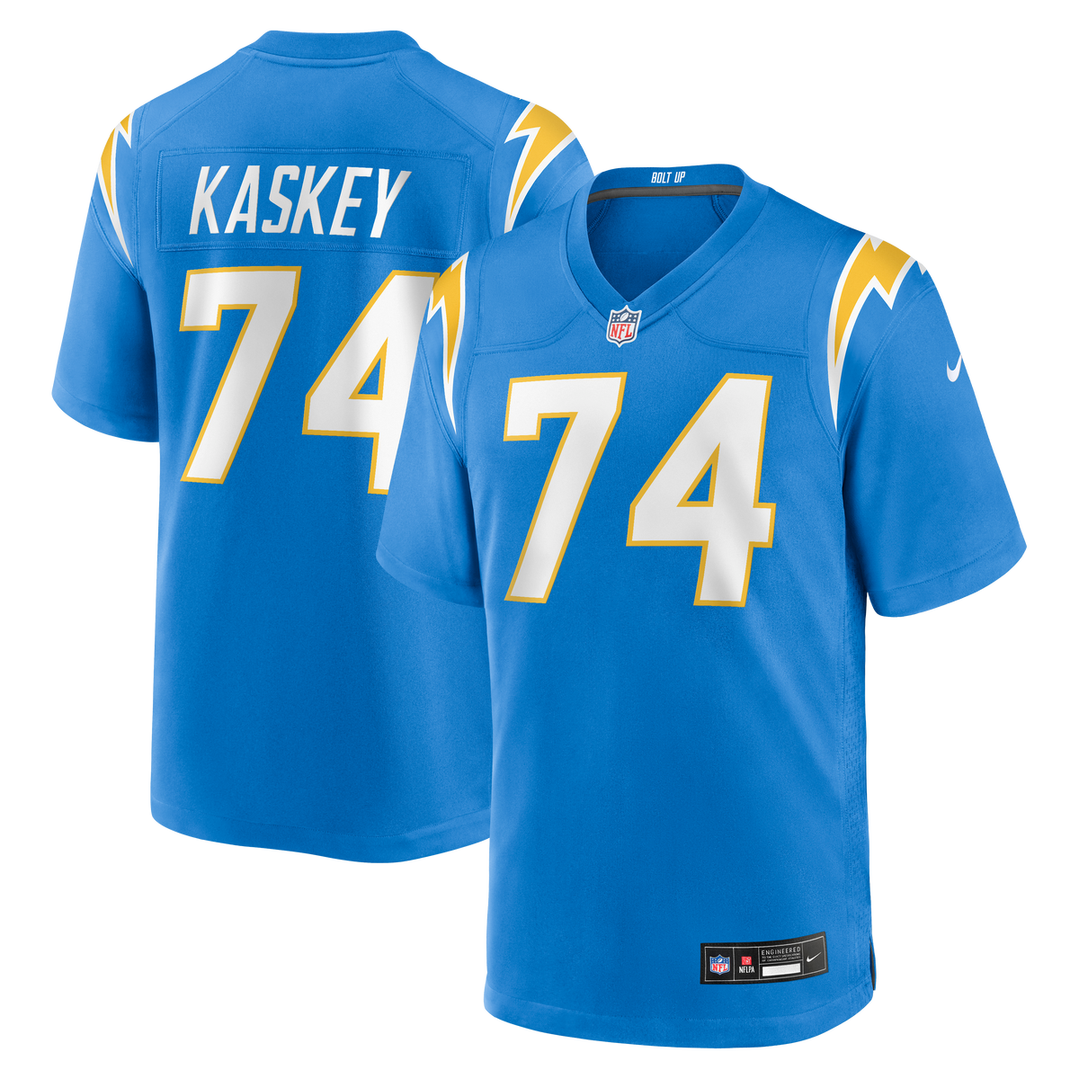 Men's Los Angeles Chargers Matt Kaskey Nike Powder Blue Team Game Jersey