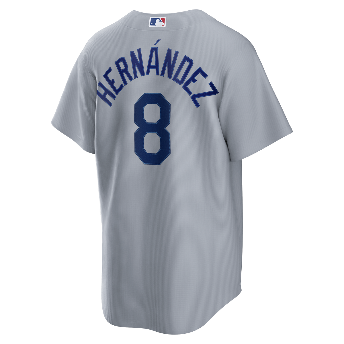 Men's Los Angeles Dodgers Enrique Herní¡ndez Nike Gray Road Replica Jersey