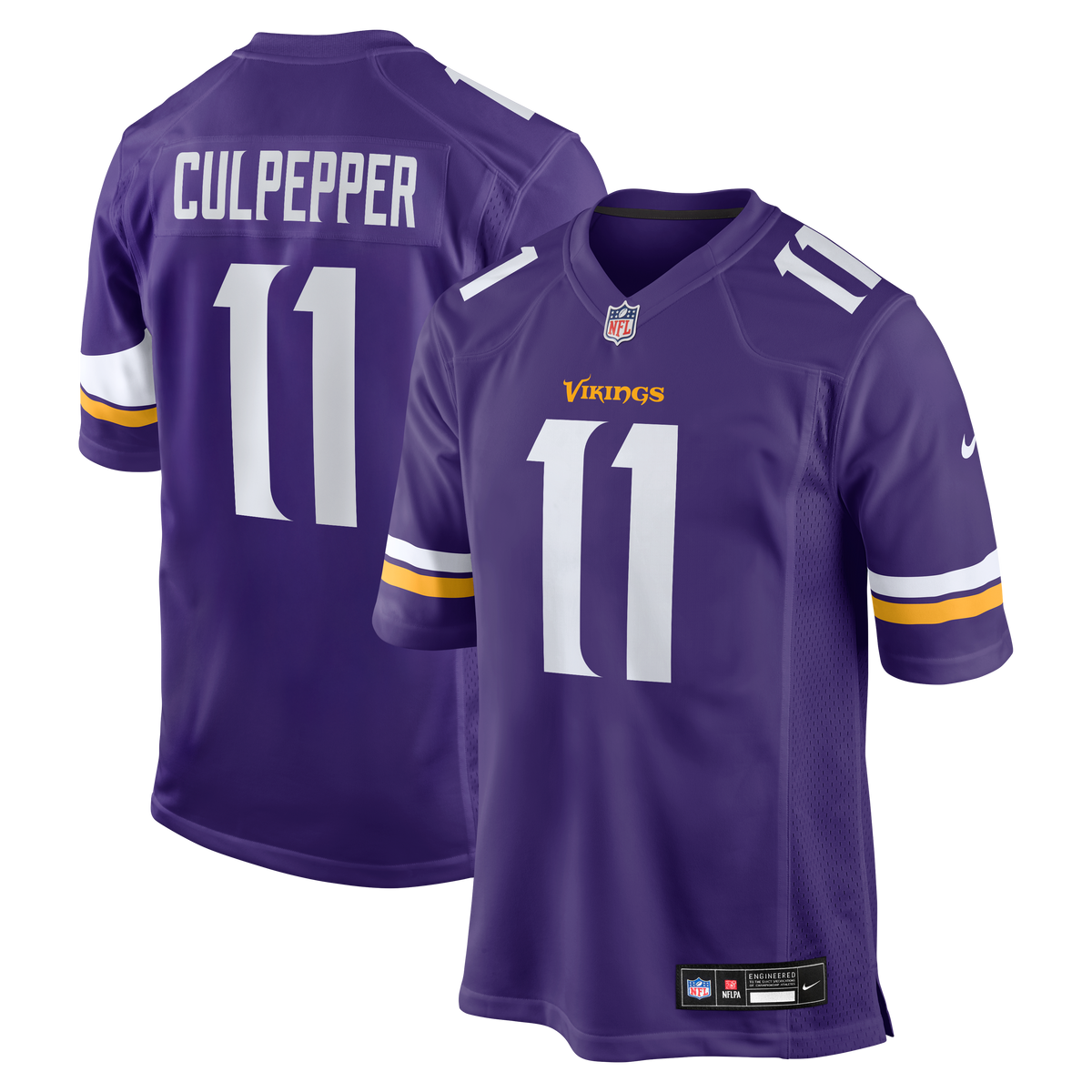 Men's Minnesota Vikings Daunte Culpepper Nike Purple Game Retired Player Jersey