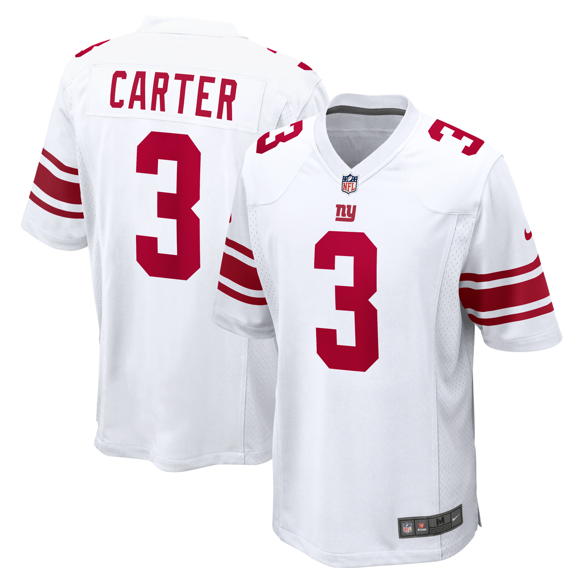 Men's New York Giants Abdul Carter Nike White Game Jersey