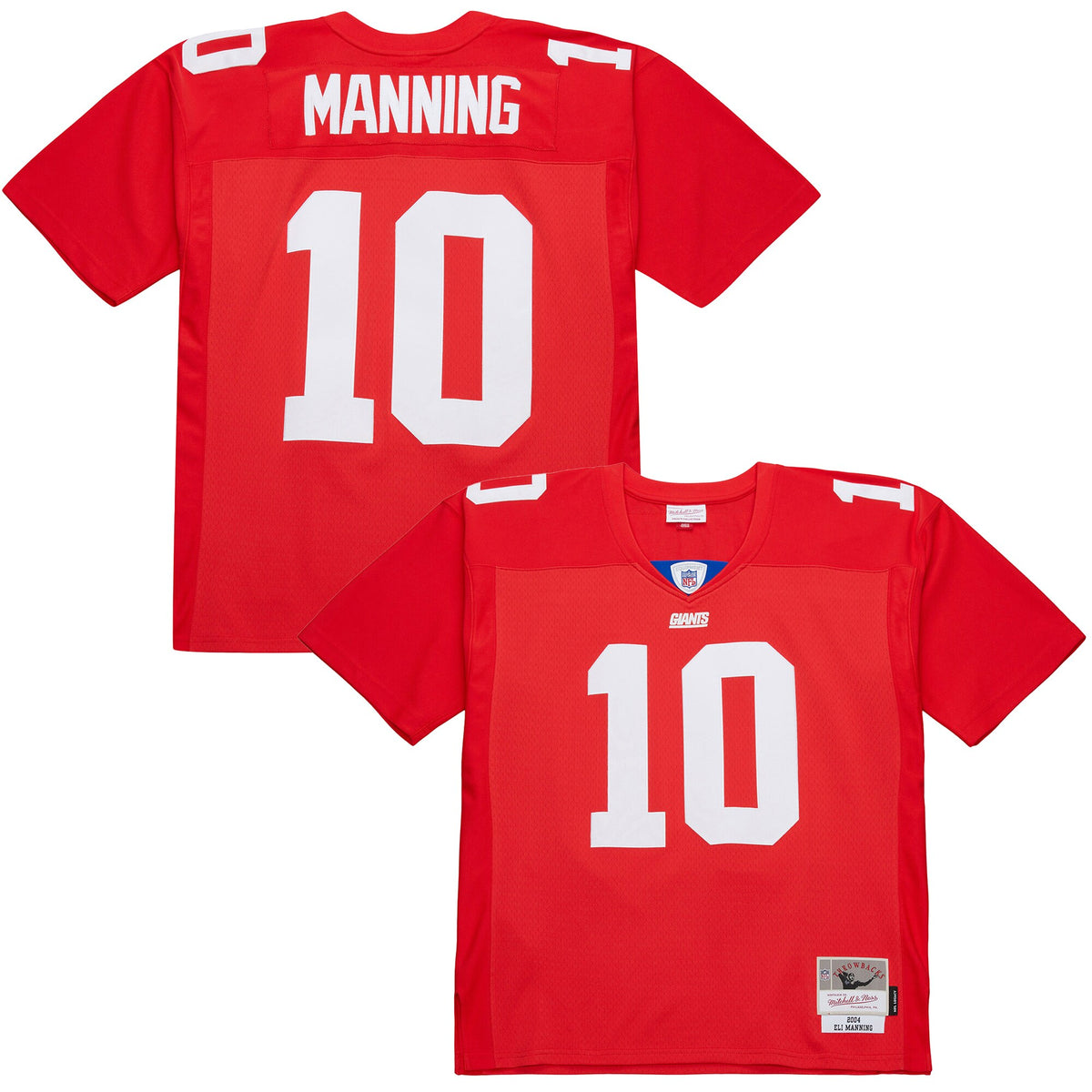 Men's New York Giants Eli Manning Mitchell & Ness Red 2004 Legacy Replica Jersey
