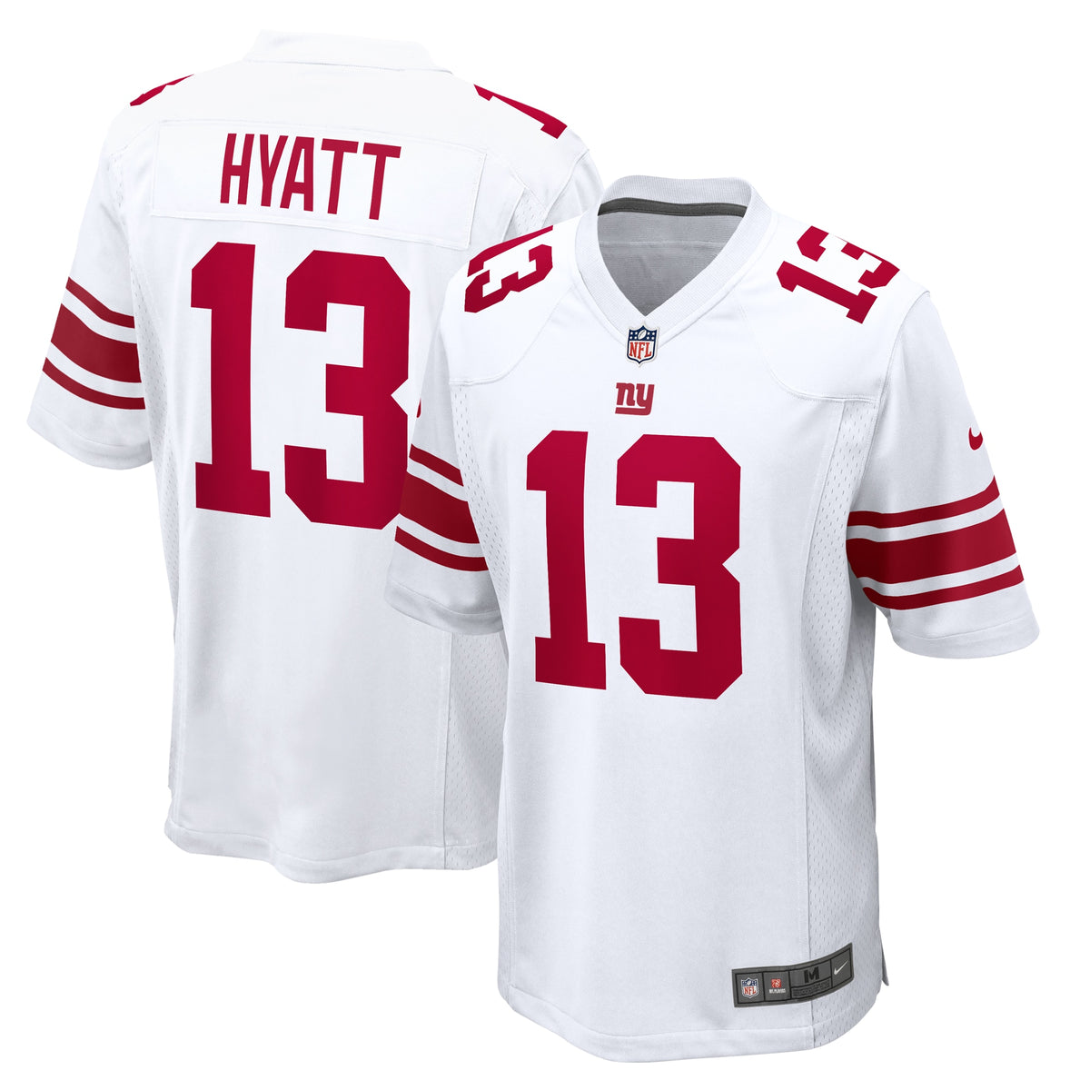 Men's New York Giants Jalin Hyatt Nike White Game Jersey
