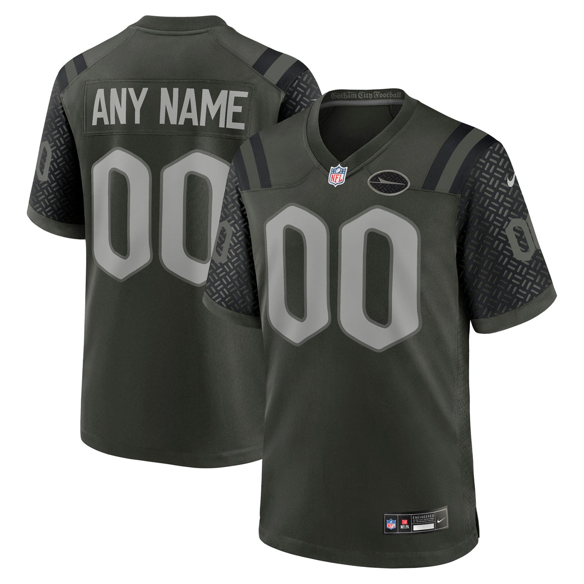 Men's New York Jets Nike Green 2025 Rivalries Collection Custom Game Jersey