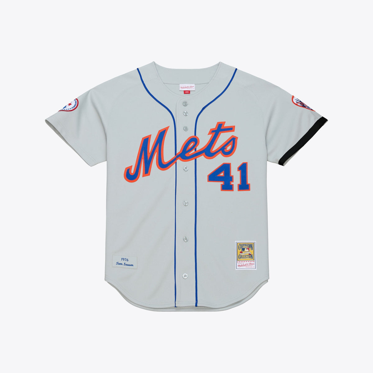 Men's New York Mets Tom Seaver Mitchell & Ness Gray 1976 Authentic Jersey
