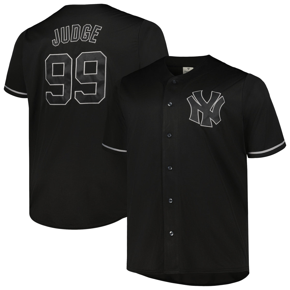 Men's New York Yankees Aaron Judge Black Big & Tall Pop Fashion Jersey