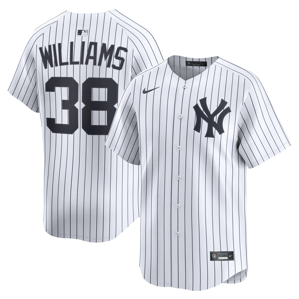 Men's New York Yankees Devin Williams Nike White Home Limited Player Jersey