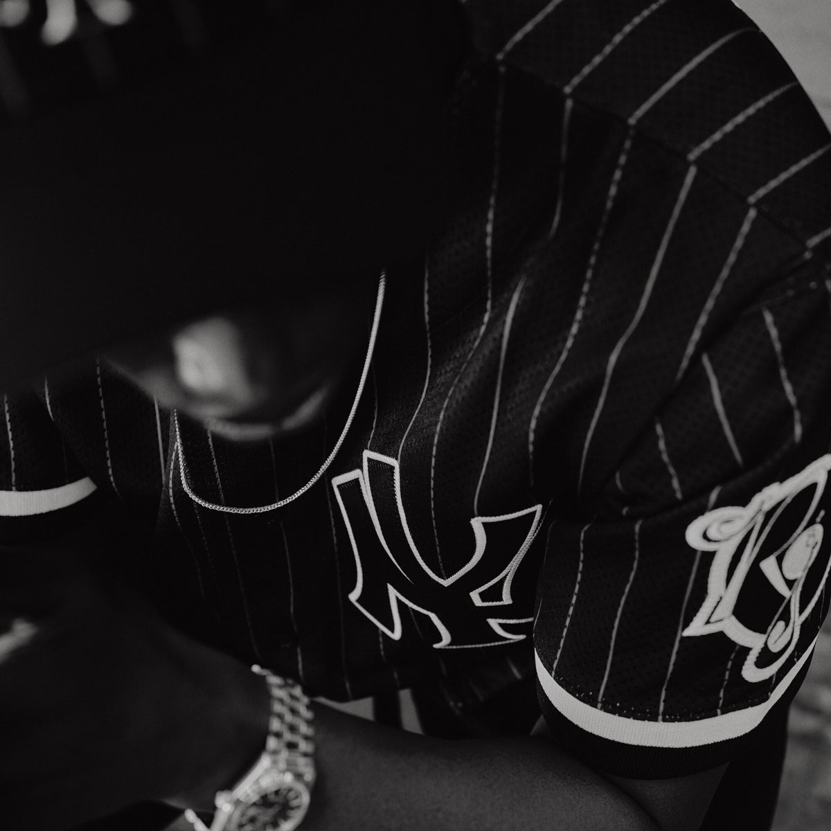 Men's New York Yankees Jay-Z Reasonable Doubt x Mitchell & Ness Black Baseball Jersey
