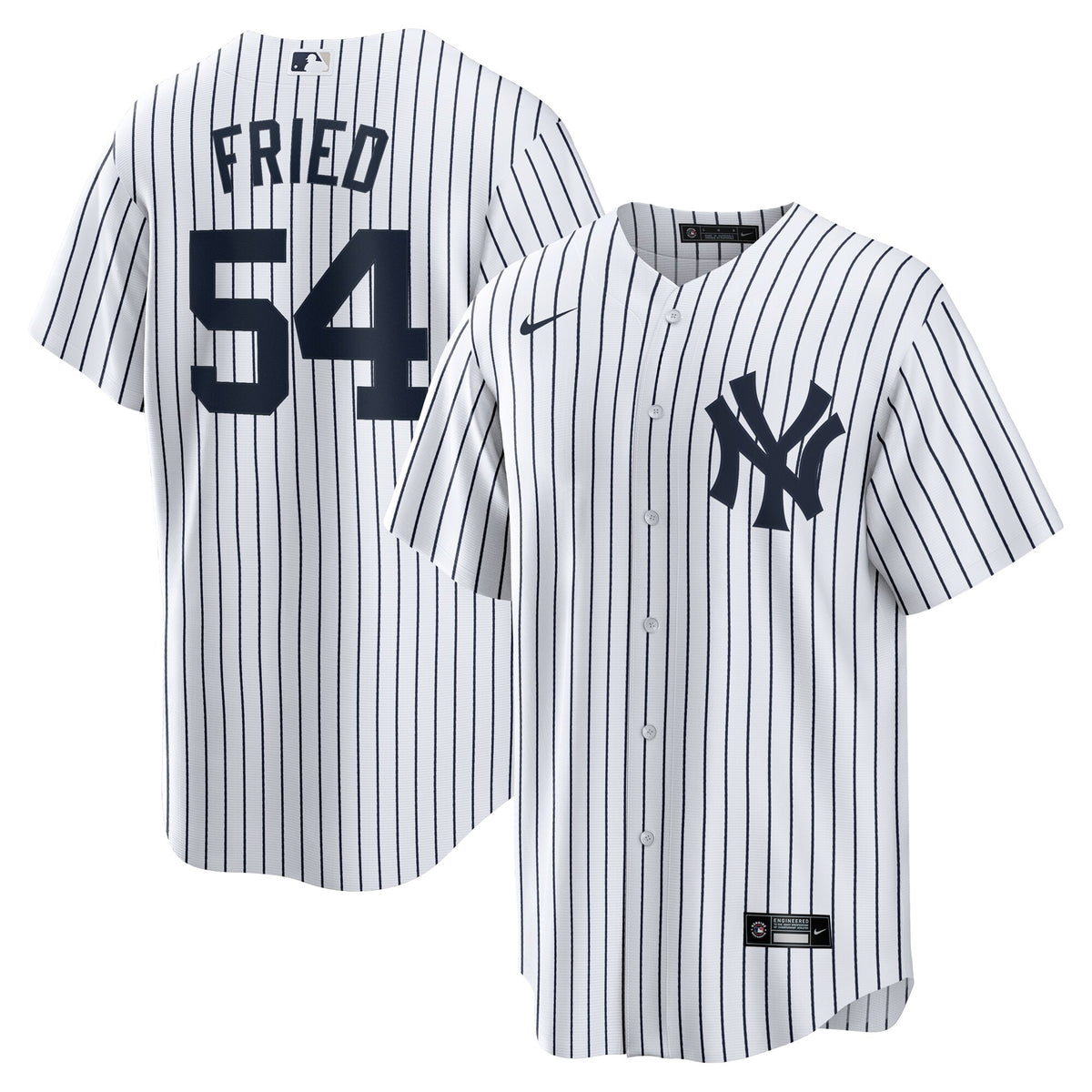 Men's New York Yankees Max Fried Nike White Home Replica Player Jersey