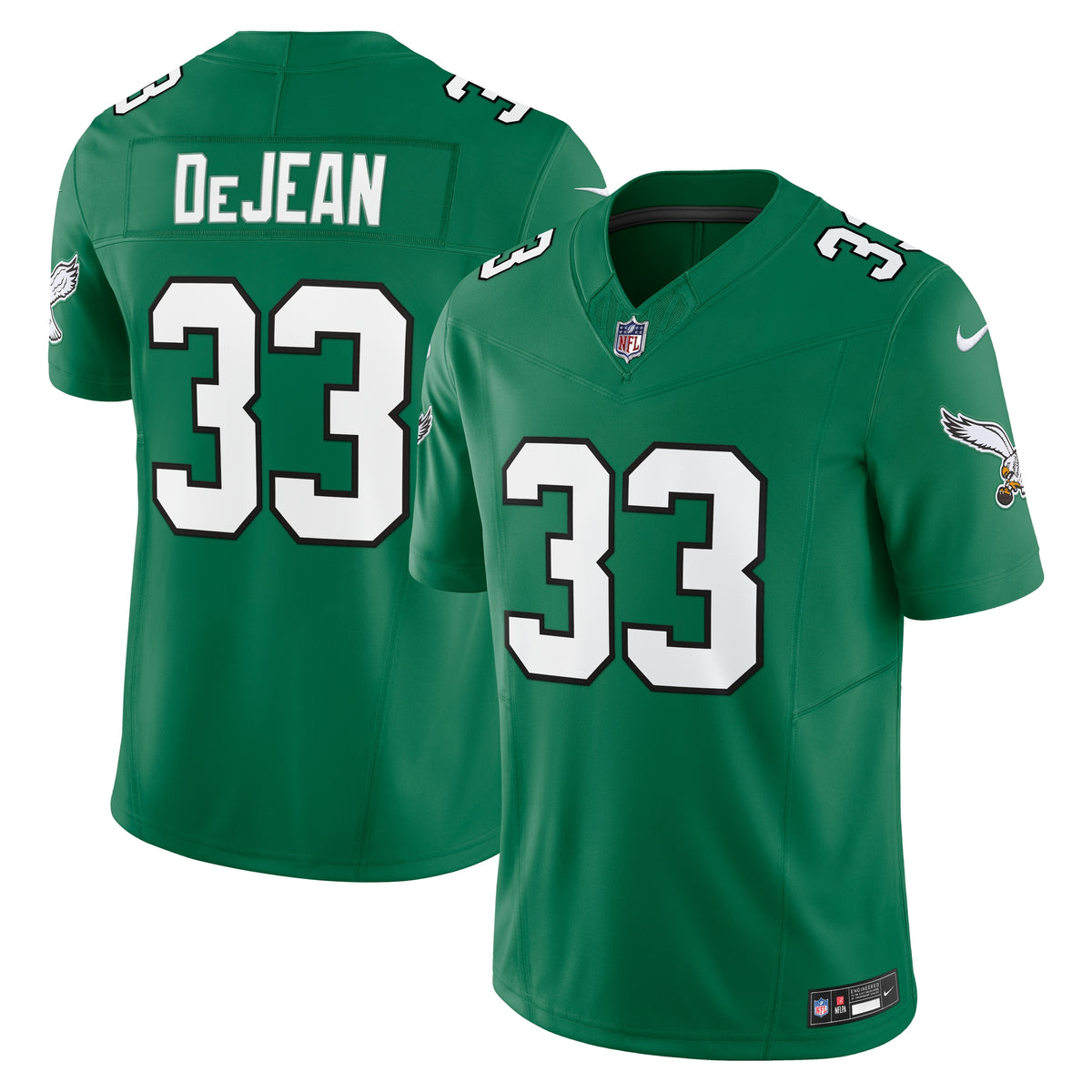 Men's Philadelphia Eagles Cooper DeJean Nike Kelly Green Alternate 2 Vapor F.U.S.E. Limited Jersey