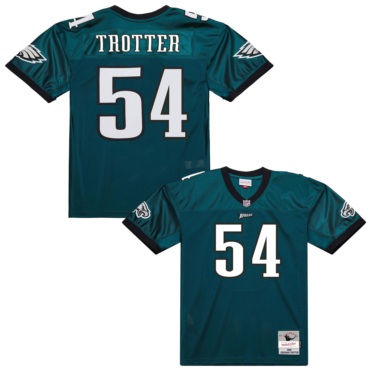 Men's Philadelphia Eagles Jeremiah Trotter Mitchell & Ness Green 2000 Legacy Throwback Replica Jersey