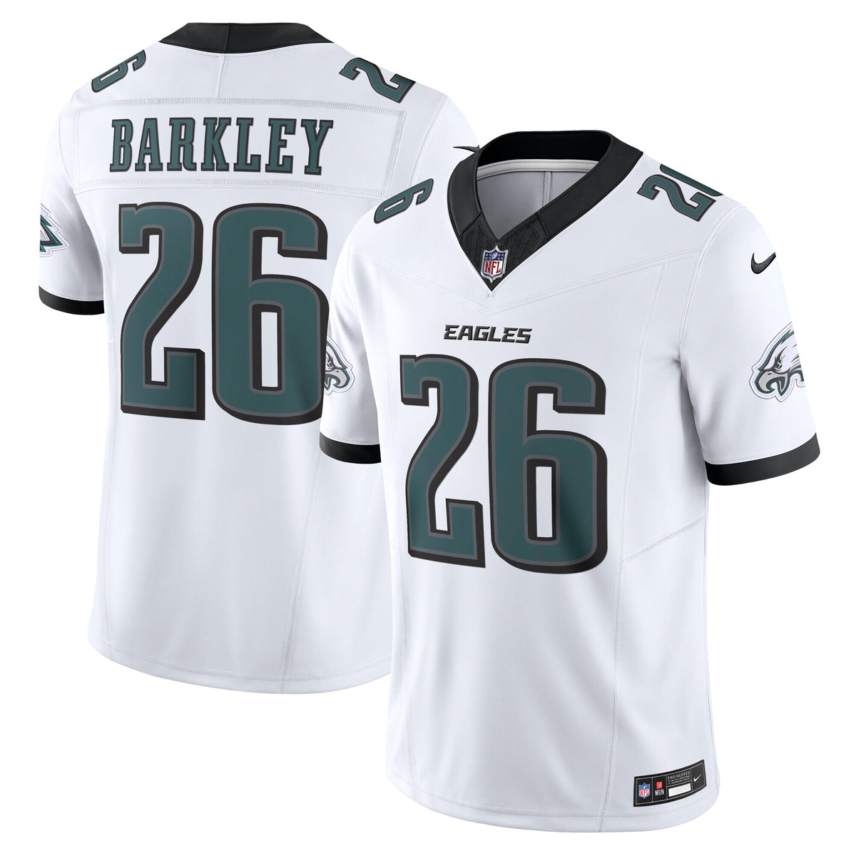 Men's Philadelphia Eagles Saquon Barkley Nike White Vapor F.U.S.E. Limited Jersey