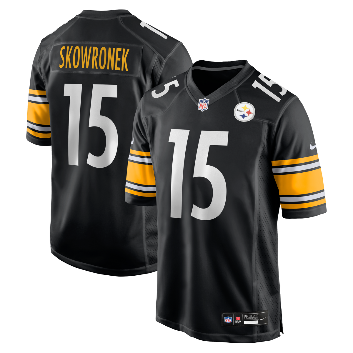 Men's Pittsburgh Steelers Ben Skowronek Nike Black Team Game Jersey