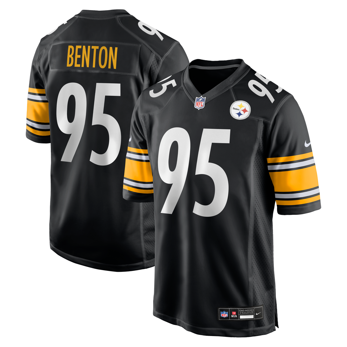 Men's Pittsburgh Steelers Keeanu Benton Nike Black Team Game Jersey