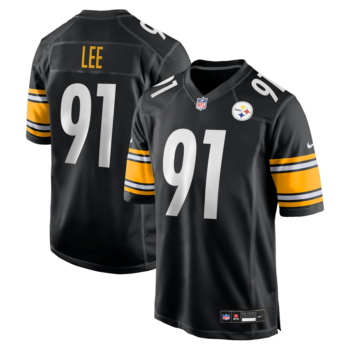 Men's Pittsburgh Steelers Logan Lee Nike Black Game Jersey