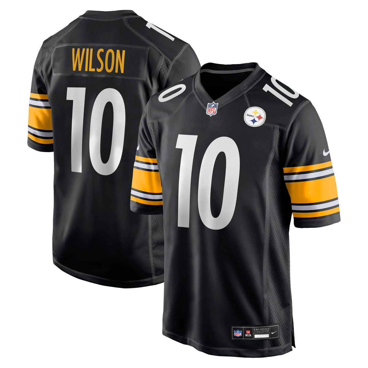 Men's Pittsburgh Steelers Roman Wilson Nike Black Game Player Jersey