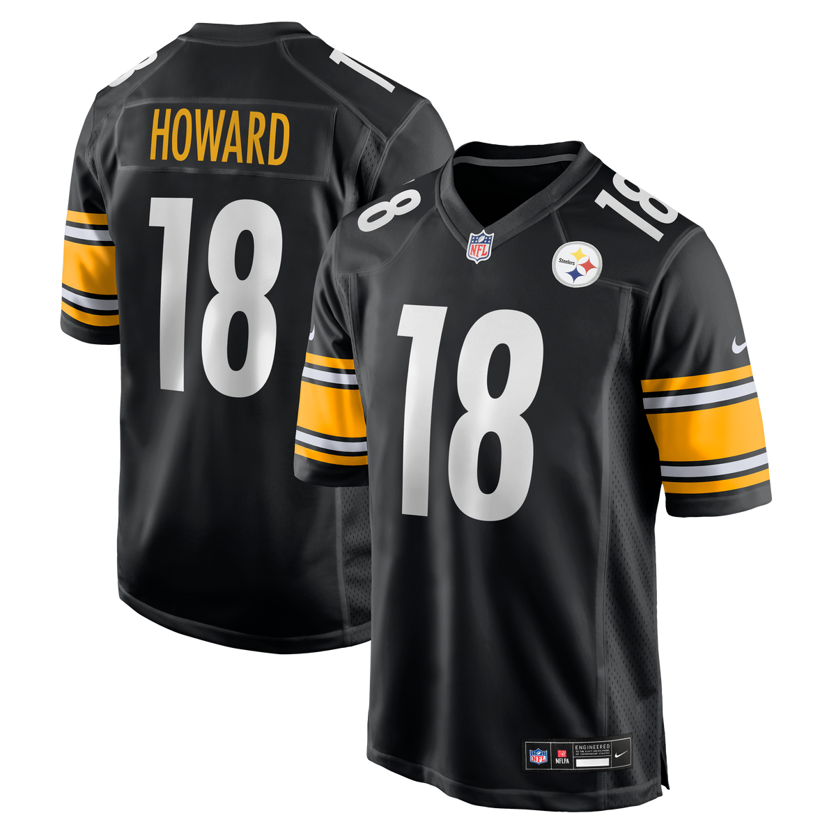 Men's Pittsburgh Steelers Will Howard Nike Black Team Game Jersey