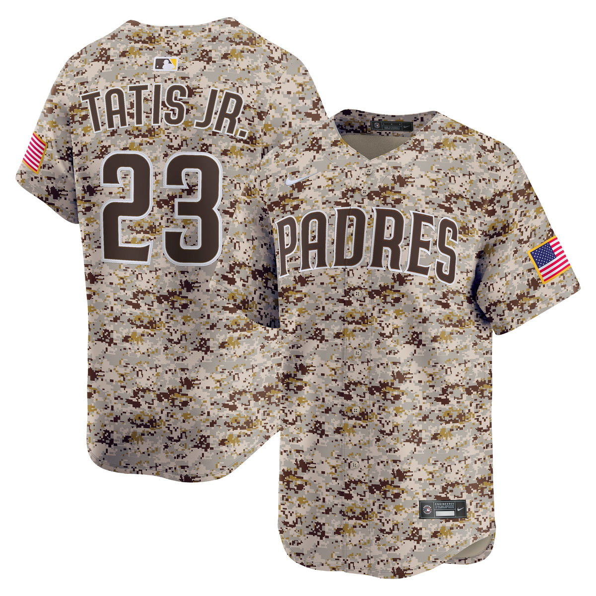 Men's San Diego Padres Fernando Tatis Jr. Nike Camo Alternate 2 Limited Jersey