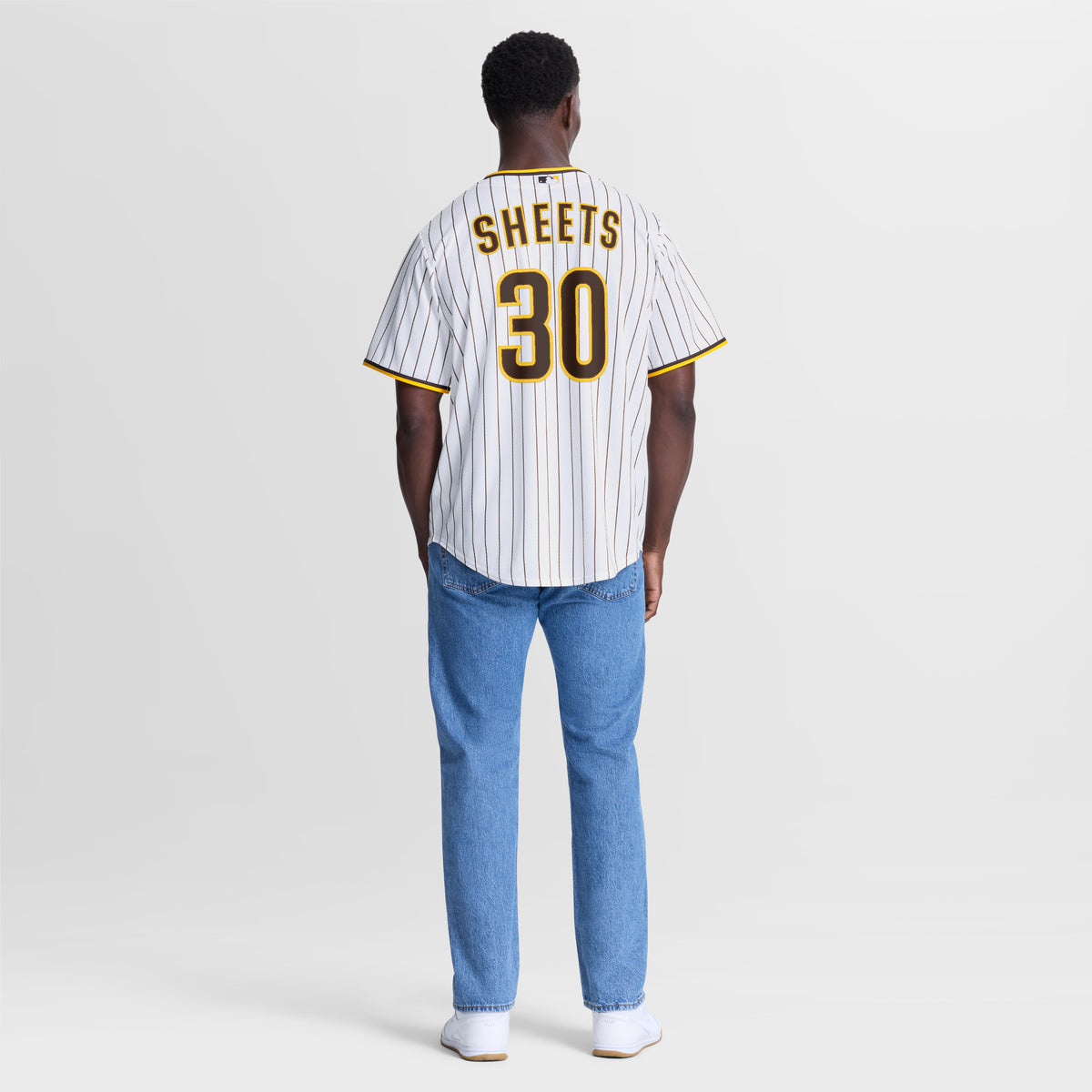 Men's San Diego Padres Gavin Sheets Nike White Home Replica Jersey