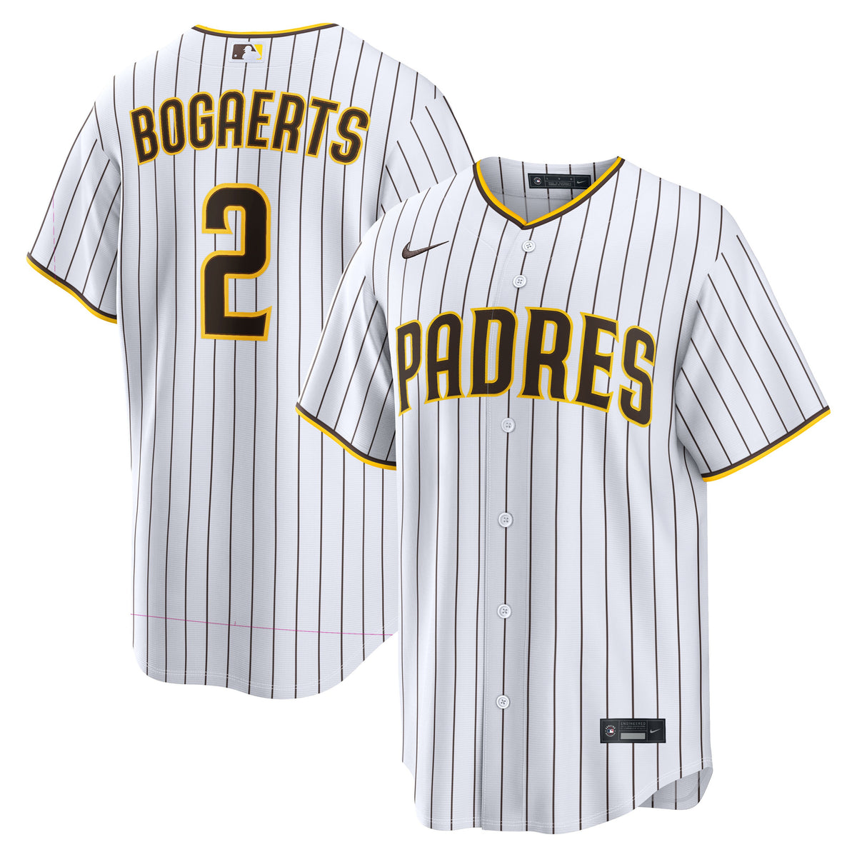 Men's San Diego Padres Xander Bogaerts Nike White Home Replica Jersey