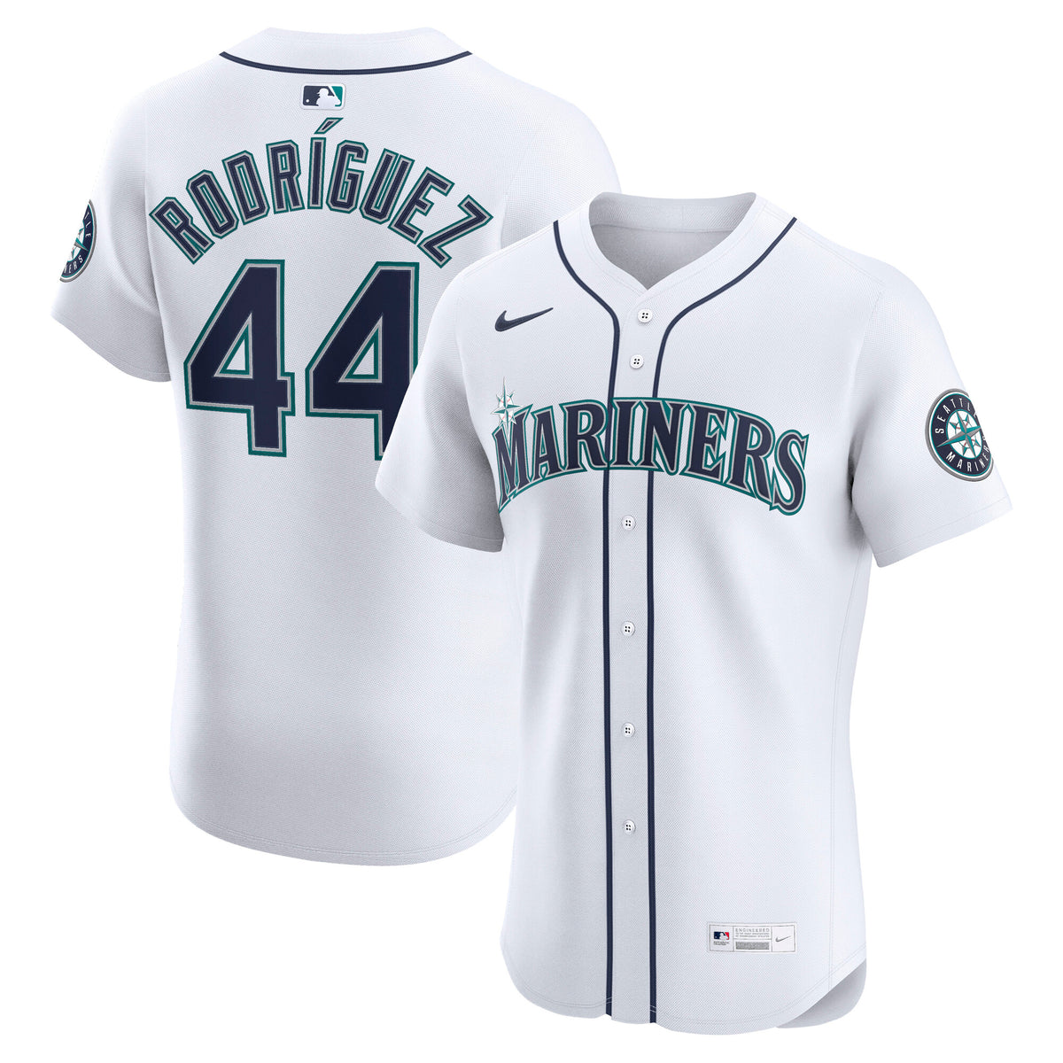 Men's Seattle Mariners Julio Rodríguez Nike White Home Elite Jersey