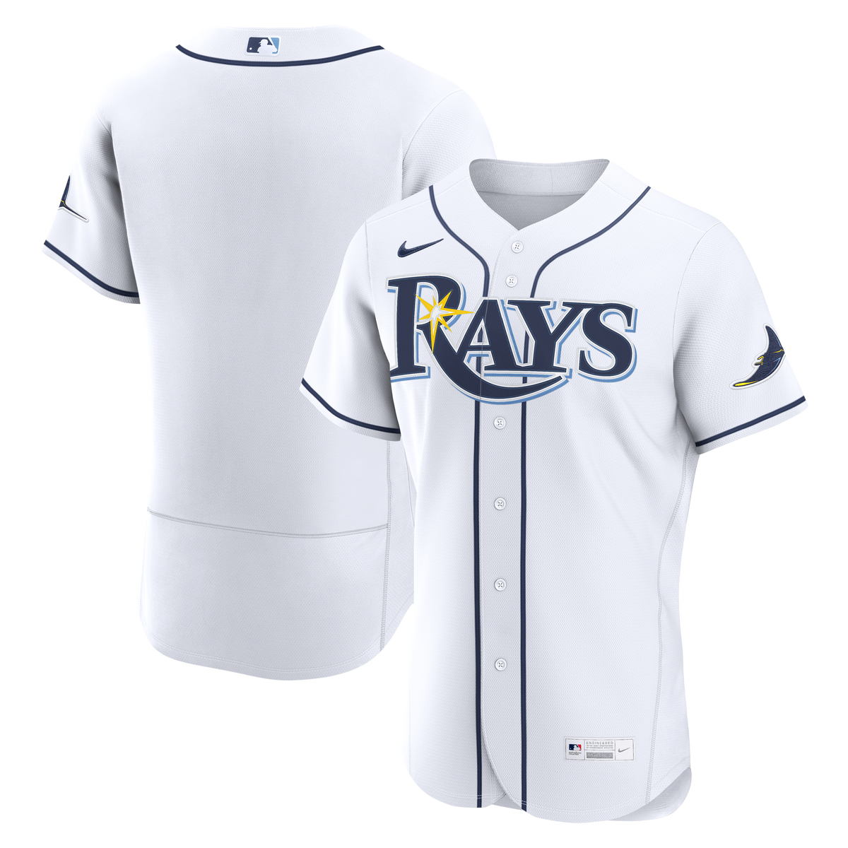 Men's Tampa Bay Rays Nike White Home Authentic Jersey