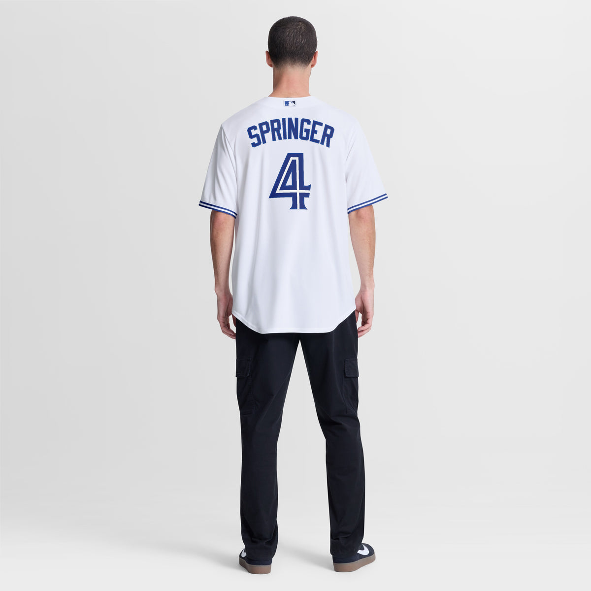 Men's Toronto Blue Jays George Springer Nike White Home Replica Jersey