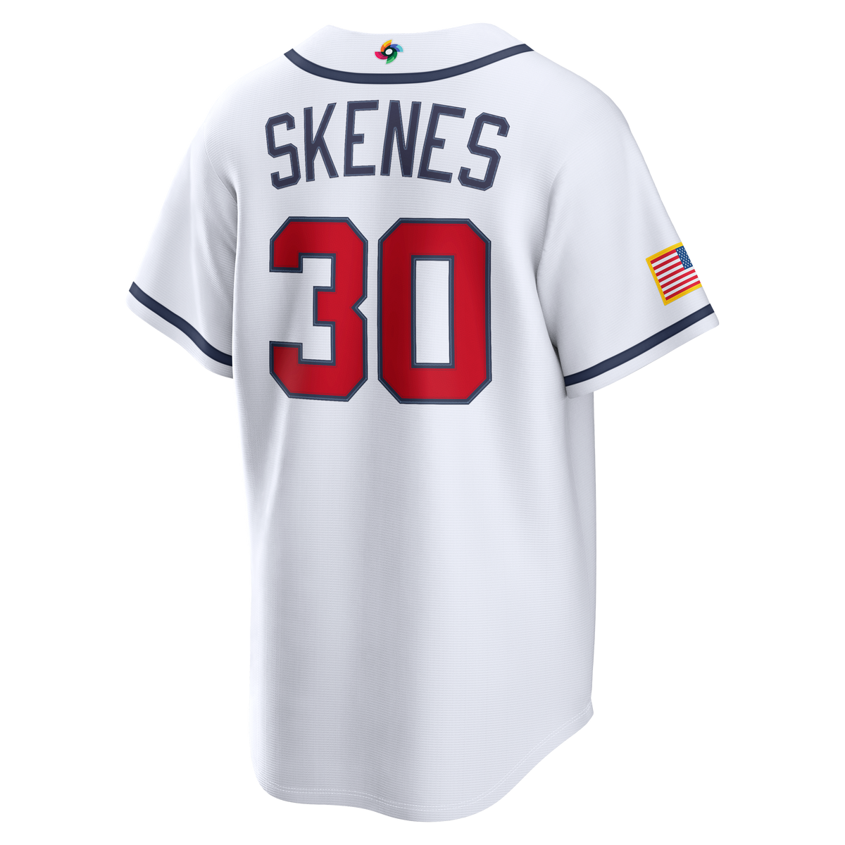 Men's USA Baseball Paul Skenes Nike White 2026 World Baseball Classic Home Stadium Jersey