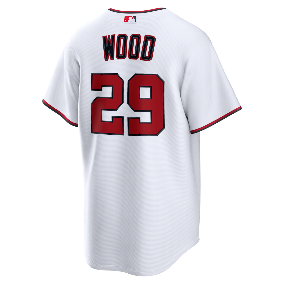 Men's Washington Nationals James Wood Nike White Home Replica Jersey