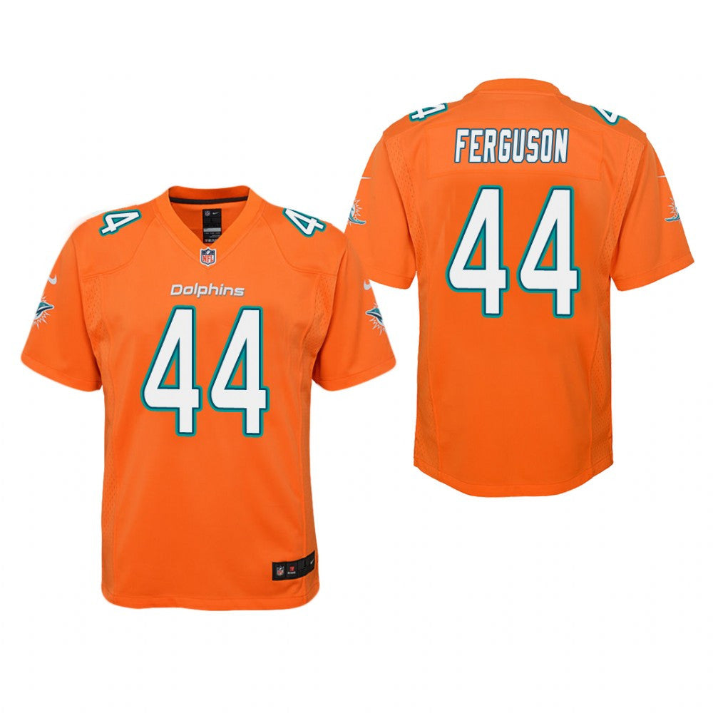 Miami Dolphins Blake Ferguson Orange Jersey Color Rush Game Youth