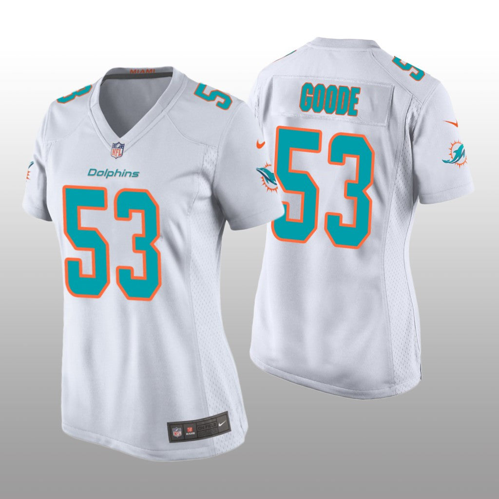 Miami Dolphins Cameron Goode White Jersey Game Women's