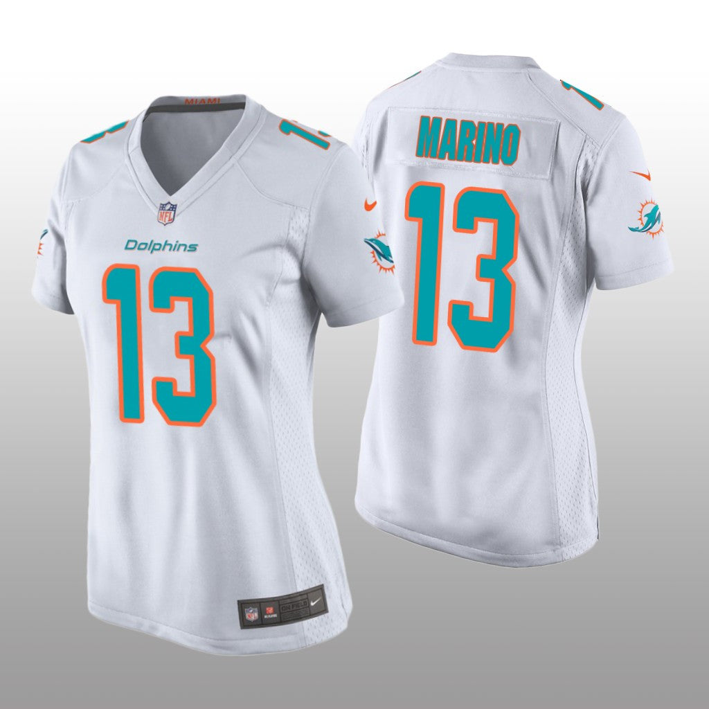 Miami Dolphins Dan Marino White Jersey Game Women's