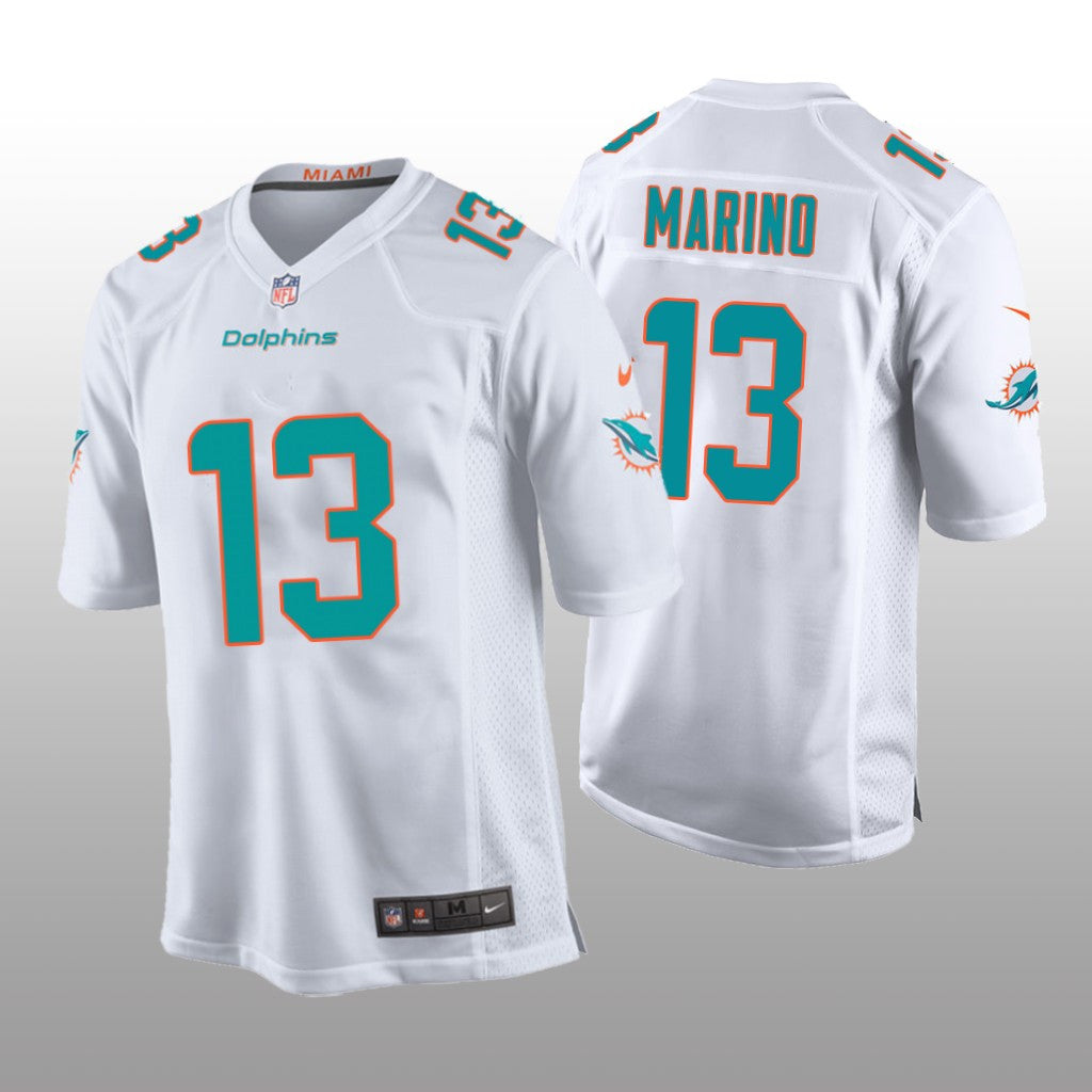 Miami Dolphins Dan Marino White Jersey Game Youth